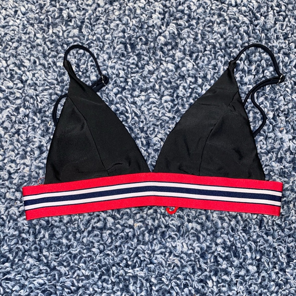 Red and black zaful suit top small